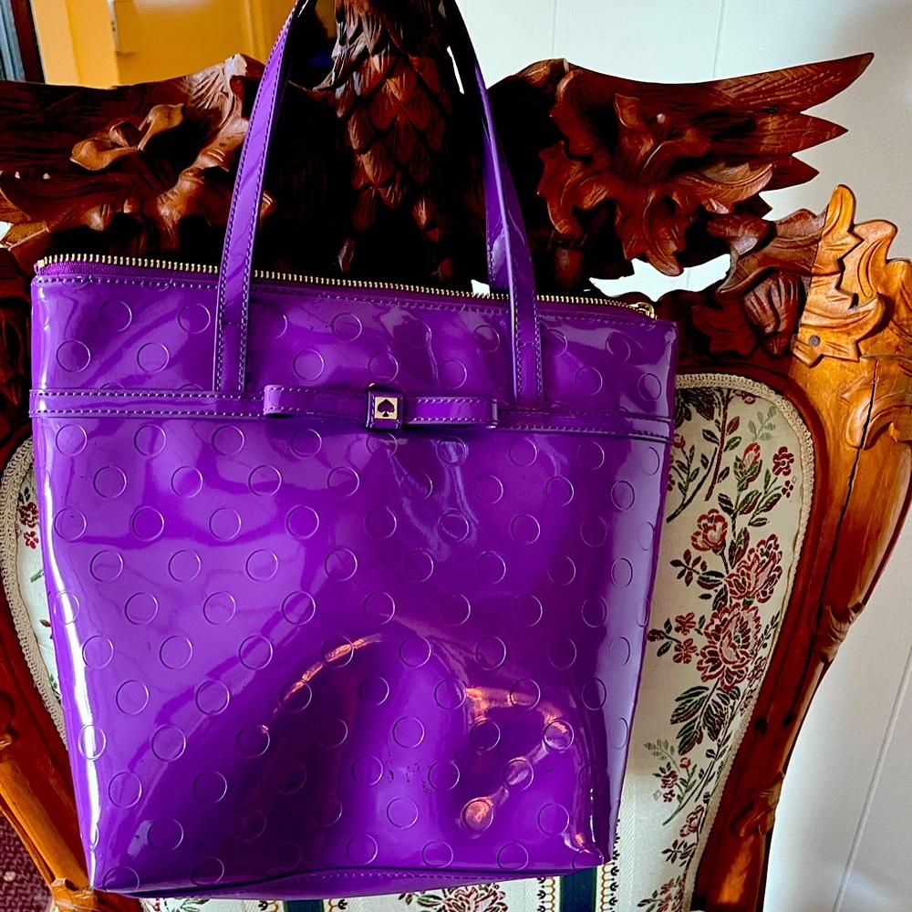 Kate Spade New York Patten Leather Tote EUC